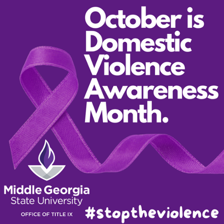 October is Domestic Violence Awareness Month.